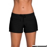Women Swimsuit Tankini Sport Side Split Plus Size Bottom Board Shorts S-3XL Black B073ZFHDFM